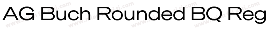 AG Buch Rounded BQ RegularVersion 0字体转换